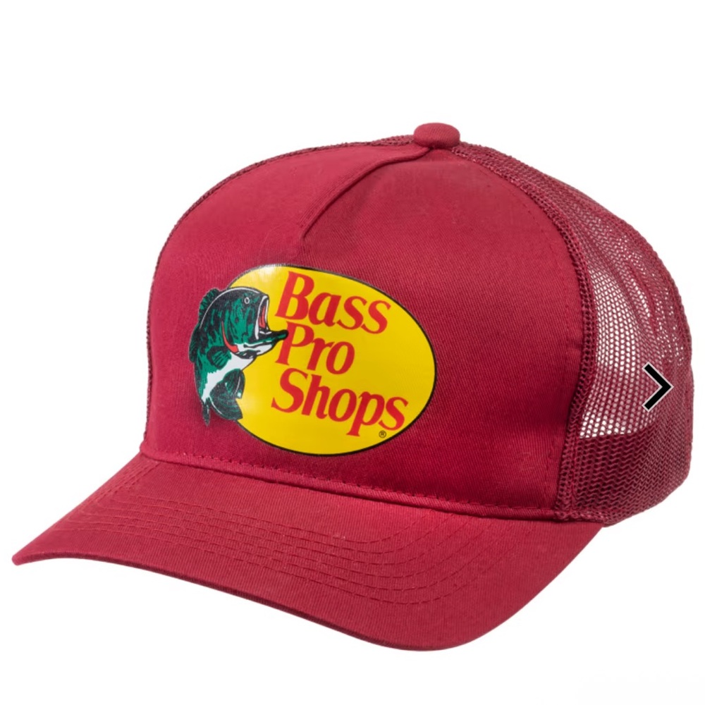 Bass Pro Shops Red and Yellow Fishing Cap